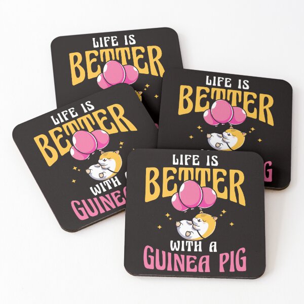 Aperçu de l'œuvre Vivre mieux avec les cochons d'Inde Rongeurs Animaux Cavies créée et vendue par TomGiantDesigns.