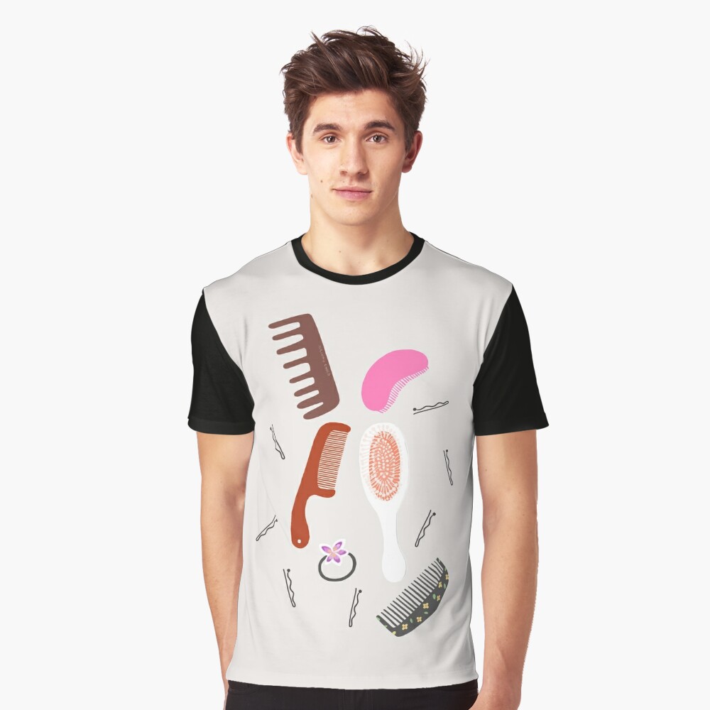 Download "MARI'S HAIR BRUSH COLLECTION" T-shirt by uzualsunday | Redbubble