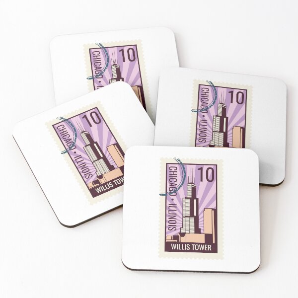 Item preview, WILLIS Tower Chicago US Stamp designed and sold by enzoblszk.