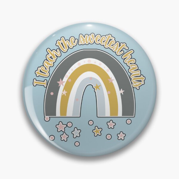 Item preview, I Teach The Sweetest Hearts Cute Pastel Rainbow Design, Perfect For Teachers designed and sold by TrulyEpoque.