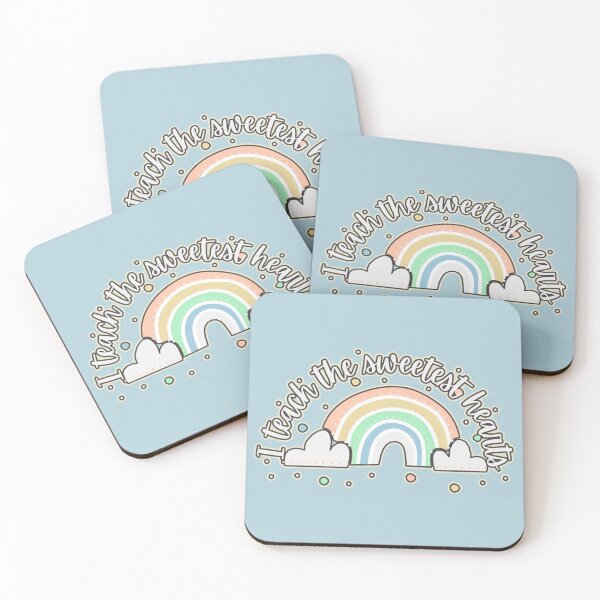 Item preview, I Teach The Sweetest Hearts Cute Pastel Rainbow Design, Perfect For Teachers designed and sold by TrulyEpoque.