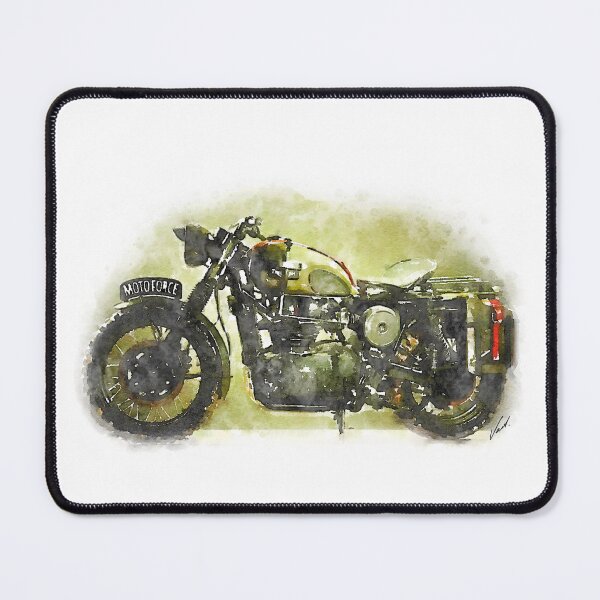 Item preview, Watercolor Retro Military Scrambler Motorcycle - original watercolor by Vart. designed and sold by vartstudio.