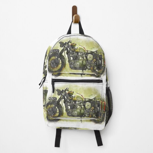 Item preview, Watercolor Retro Military Scrambler Motorcycle - original watercolor by Vart. designed and sold by vartstudio.