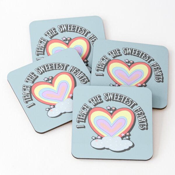 Item preview, I Teach The Sweetest Hearts Cute Pastel Rainbow Design, Perfect For Teachers designed and sold by TrulyEpoque.