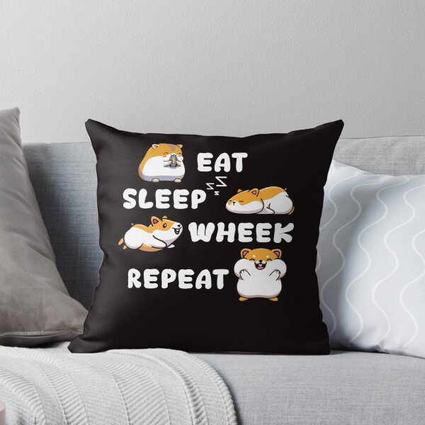 Aperçu de l'œuvre Eat Sleep Wheek Cochon d'Inde Rongeur Cavies Cavy Pet créée et vendue par TomGiantDesigns.