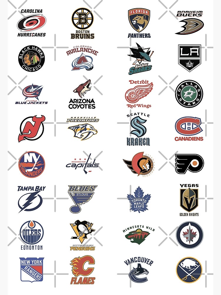 "NHL teams" Poster for Sale by Boxvell Redbubble
