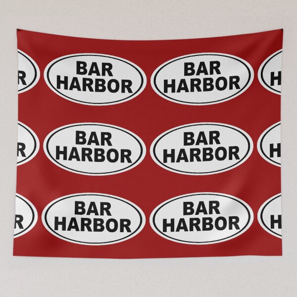 Item preview, Bar Harbor Maine Oval Design designed and sold by KWJphotoart.