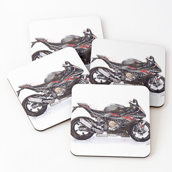 Item preview, Sport black Motorcycle - original watercolor by Vart. designed and sold by vartstudio.