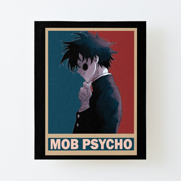 Ritsu Kageyama Mob Psycho 100 Mobu Saiko Hyaku Vintage Vector Anime Design Mounted Print By 5290