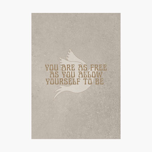 Stress free good vibes only Photographic Print