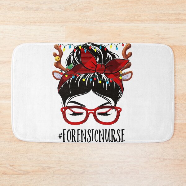 Item preview, Womens Forensic Nurse Life Christmas Woman Messy Bun Buffalo Xmas   designed and sold by easterrandi8794.