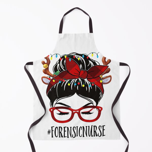 Item preview, Womens Forensic Nurse Life Christmas Woman Messy Bun Buffalo Xmas   designed and sold by easterrandi8794.