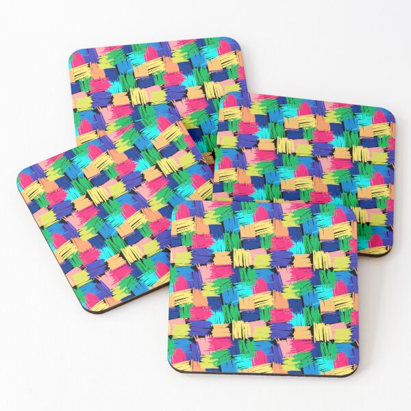 Item preview, Abstract multicolor stripes pattern designed and sold by cutecrazytshirt.