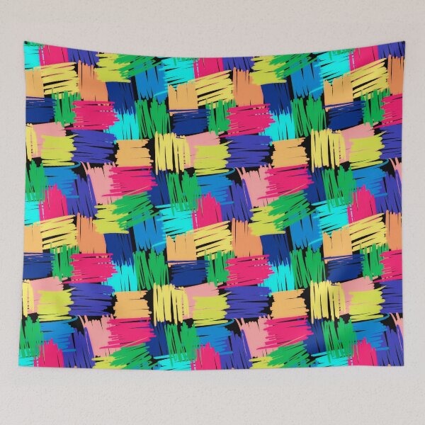 Item preview, Abstract multicolor stripes pattern designed and sold by cutecrazytshirt.