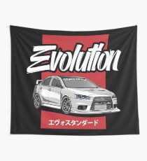 Automotive Evolusion Wall Tapestry
