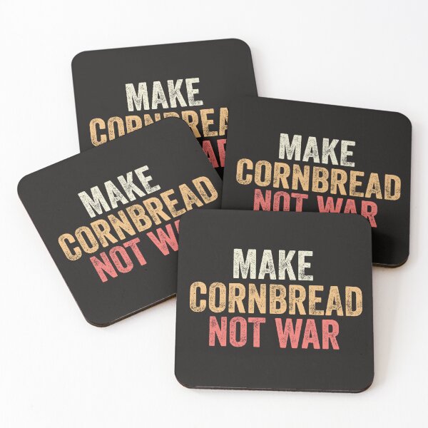 Item preview, Make Cornbread Not War Protest Peace Baking Cooking designed and sold by dbreeze10.