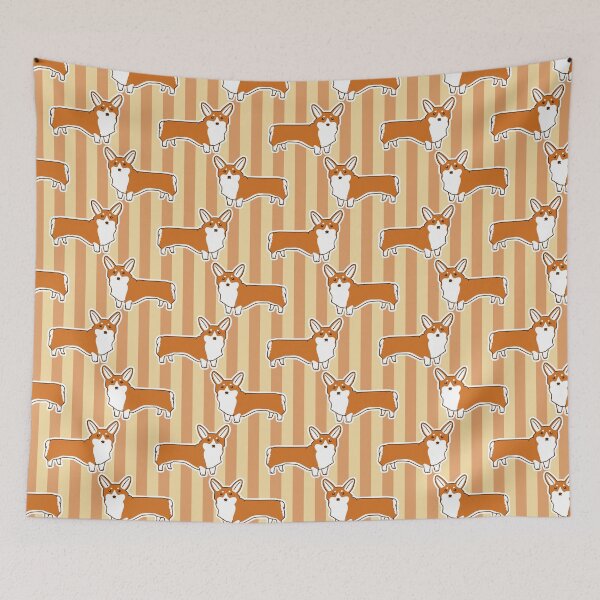 Item preview, Corgi Stripes Pattern designed and sold by SaradaBoru.