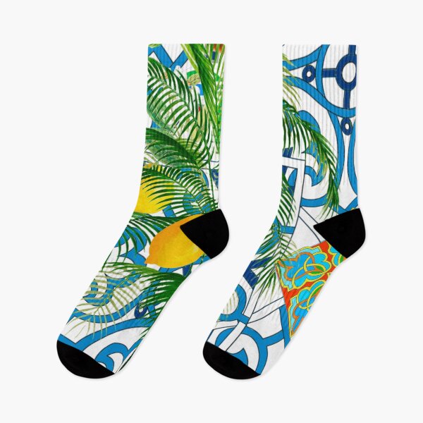 Item preview, Italian,Sicilian art,palm tree,tiles,lemons  designed and sold by MariaMarinova.