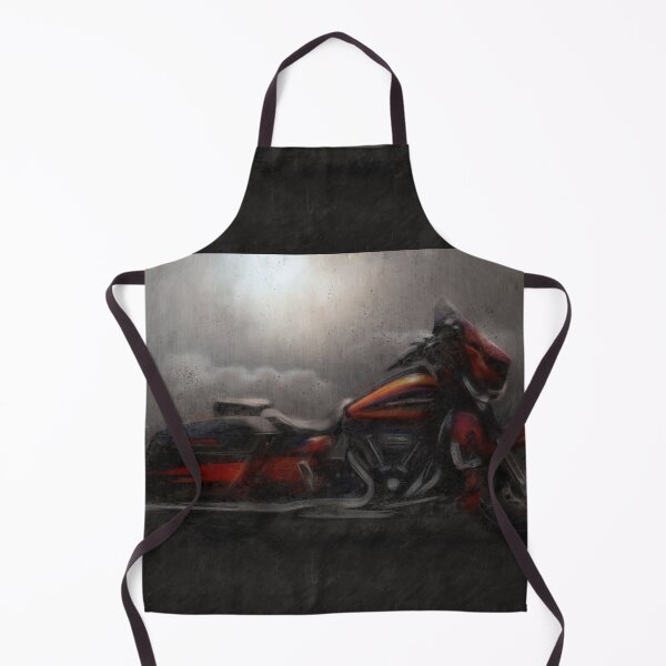 Item preview, Classic Orange American Cruiser Motorcycle - original artwork by Vart designed and sold by vartstudio.