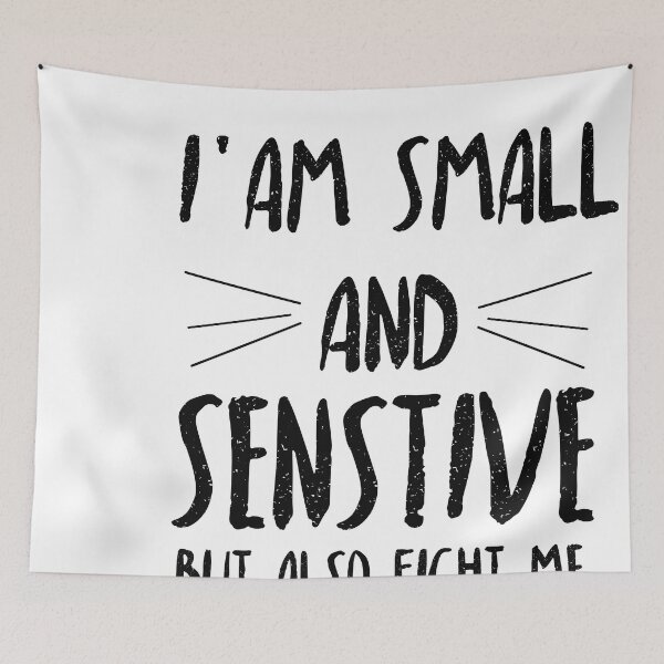 Item preview, i'm small and senstive but also fight me ,gifts for catslovers  designed and sold by goodprints shop.