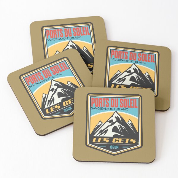 Item preview, Les Gets Ski France Skiing Alps Sticker T-Shirt 02 designed and sold by OuterShellUK.