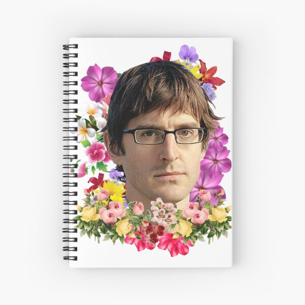 Louis Theroux Floral Spiral Notebook