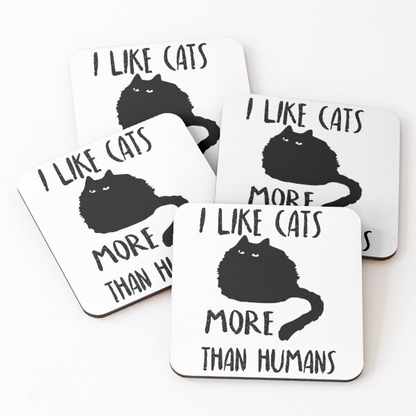 Item preview, i like cats more than humans  ,gifts for catslovers  designed and sold by goodprints shop.