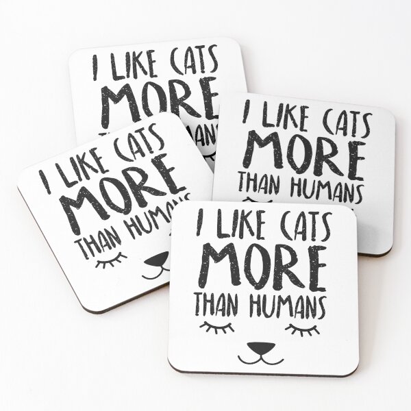 Item preview,  i like cats more than humans  ,gifts for catslovers  designed and sold by goodprints shop.