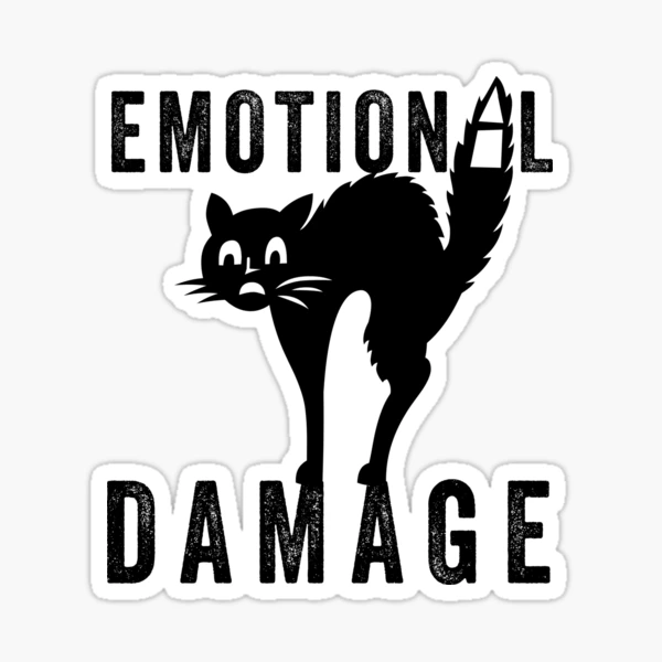 emotional damage emotional damage qoute Sticker for Sale by medox90