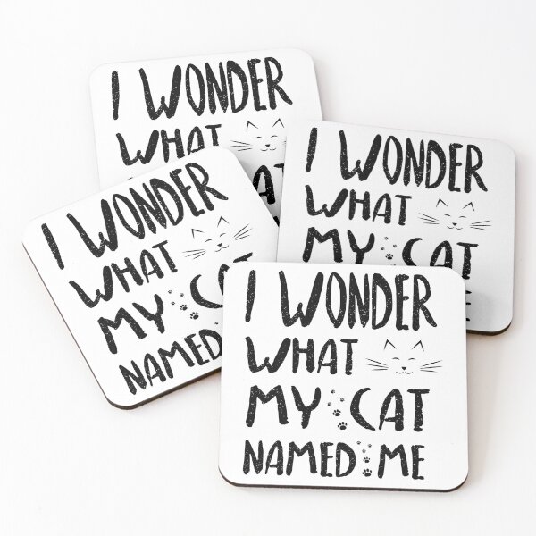 Item preview, i wonder what my cat named me ,gifts for catslovers  designed and sold by goodprints shop.