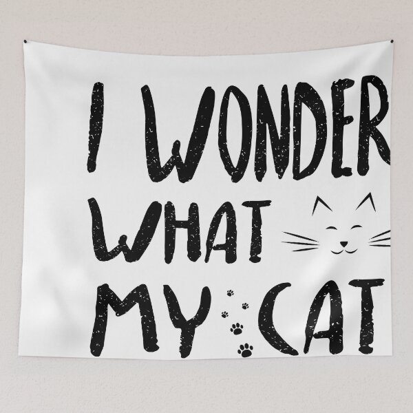 Item preview, i wonder what my cat named me ,gifts for catslovers  designed and sold by goodprints shop.