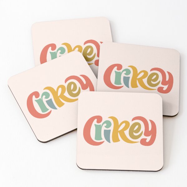 Item preview, Crikey | Colorful groovy typography designed and sold by MamSelle.