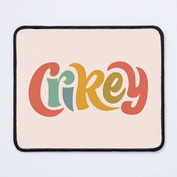 Item preview, Crikey | Colorful groovy typography designed and sold by MamSelle.