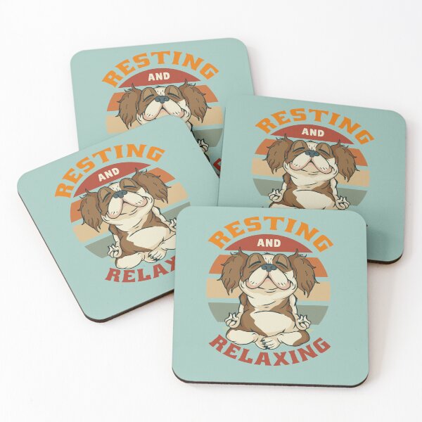 Item preview, Resting and Relaxing With funny Yoga Dog designed and sold by Linizarti-casely Store.