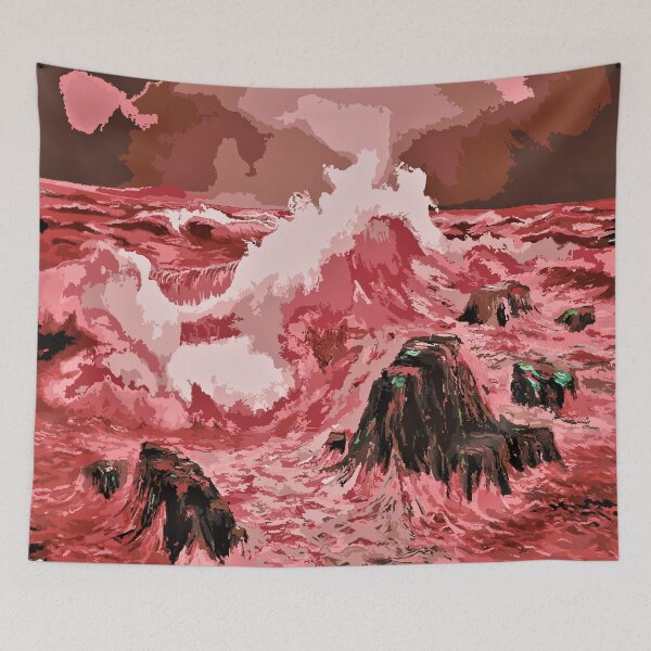 Item preview, ocean red waves designed and sold by XXgooddeedXX.