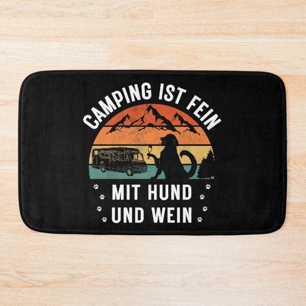 Item preview, Camping with dog motorhome gift camper RV driver designed and sold by Wohnmobil-Liebe.