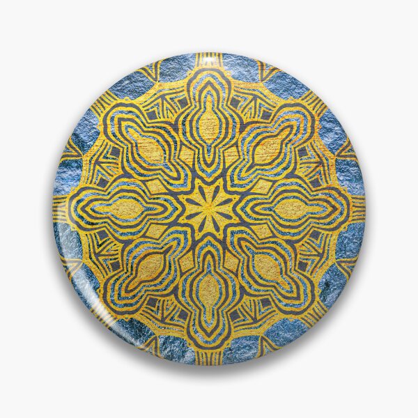 Item preview, Golden Ethnic Oriental Mandala Jewel designed and sold by Anna Lemos.