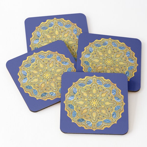 Item preview, Golden Ethnic Oriental Mandala Jewel designed and sold by Anna Lemos.