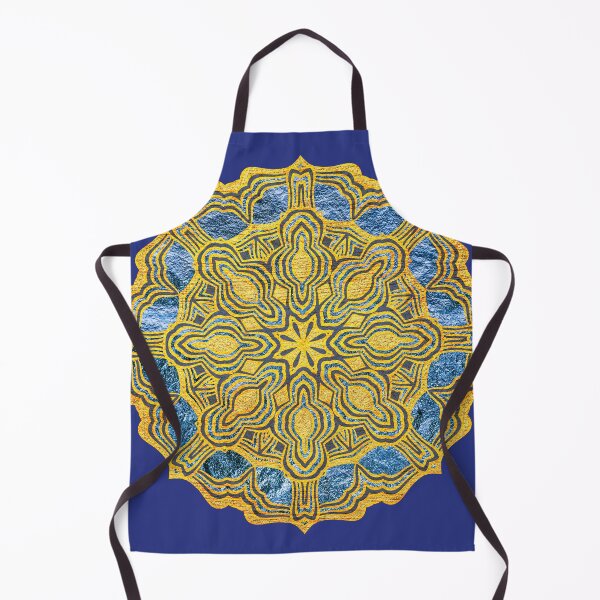 Item preview, Golden Ethnic Oriental Mandala Jewel designed and sold by Anna Lemos.