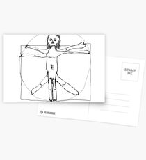 Vitruvian Man- Leonardo da Vinci Postcards