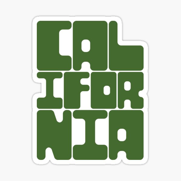 Item preview, California - Treetop Green designed and sold by boxedspaper.