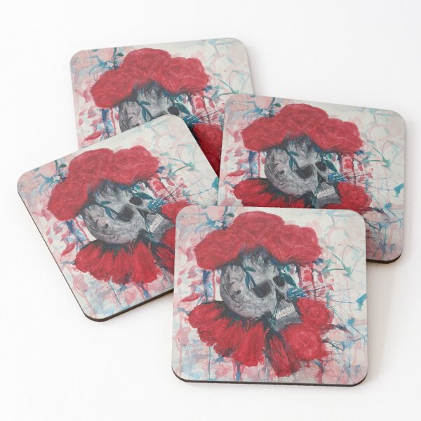 Item preview, Skull and Melting Roses designed and sold by Loumacprints.