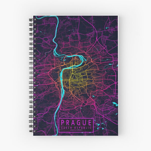 Item preview, Prague City Map of Czech Republic - Neon designed and sold by deMAP.