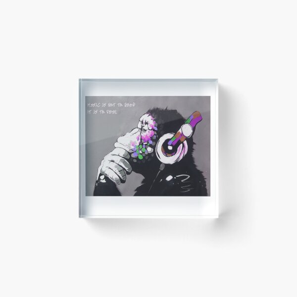 Artikelvorschau, Musik ist nicht zu hören, sondern zu fühlen - Banksy Art & Music Quote entworfen und verkauft von CASSNELSON.