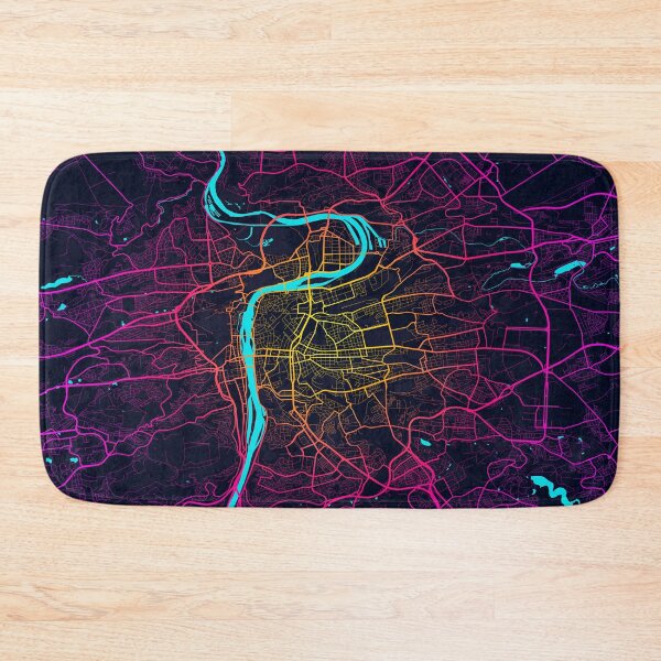 Item preview, Prague City Map of Czech Republic - Neon designed and sold by deMAP.