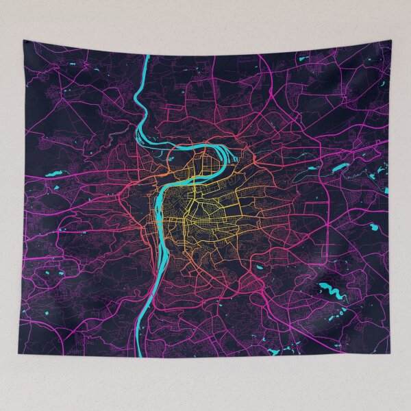 Item preview, Prague City Map of Czech Republic - Neon designed and sold by deMAP.