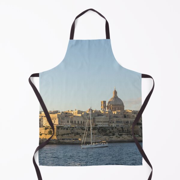 Item preview, Early Morning Motorsail - Yacht and Skyline at the Splendid Maltese Capital Valletta designed and sold by Georgia Mizuleva.
