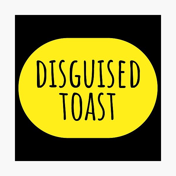 Item preview, Disguised toast yellow and Black designed and sold by Creative Life.