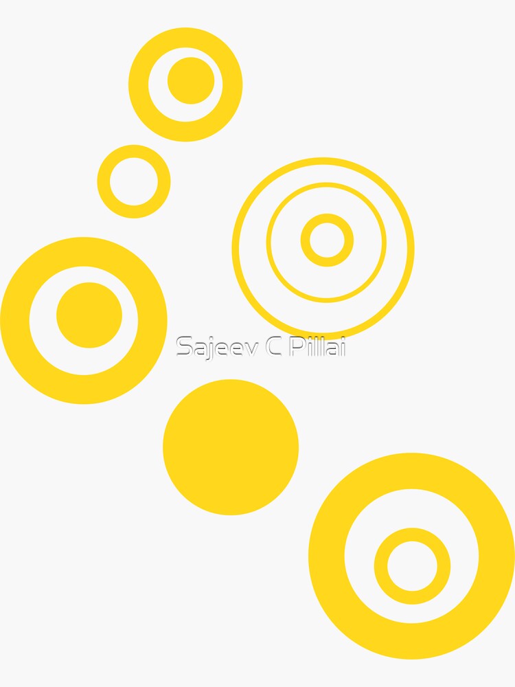 Circles Sticker For Sale By Sajeevcpillai Redbubble