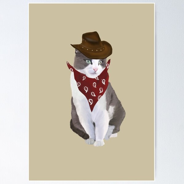 Item preview, Cowboy Cat designed and sold by SillyGooseCo.